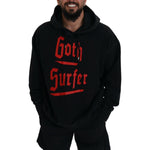 Dsquared² Black Cotton Hooded Printed Men Pullover Sweater