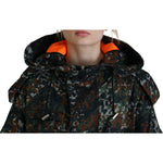 Dsquared² Green Hooded Goth Camouflage Print Parka Coat Jacket