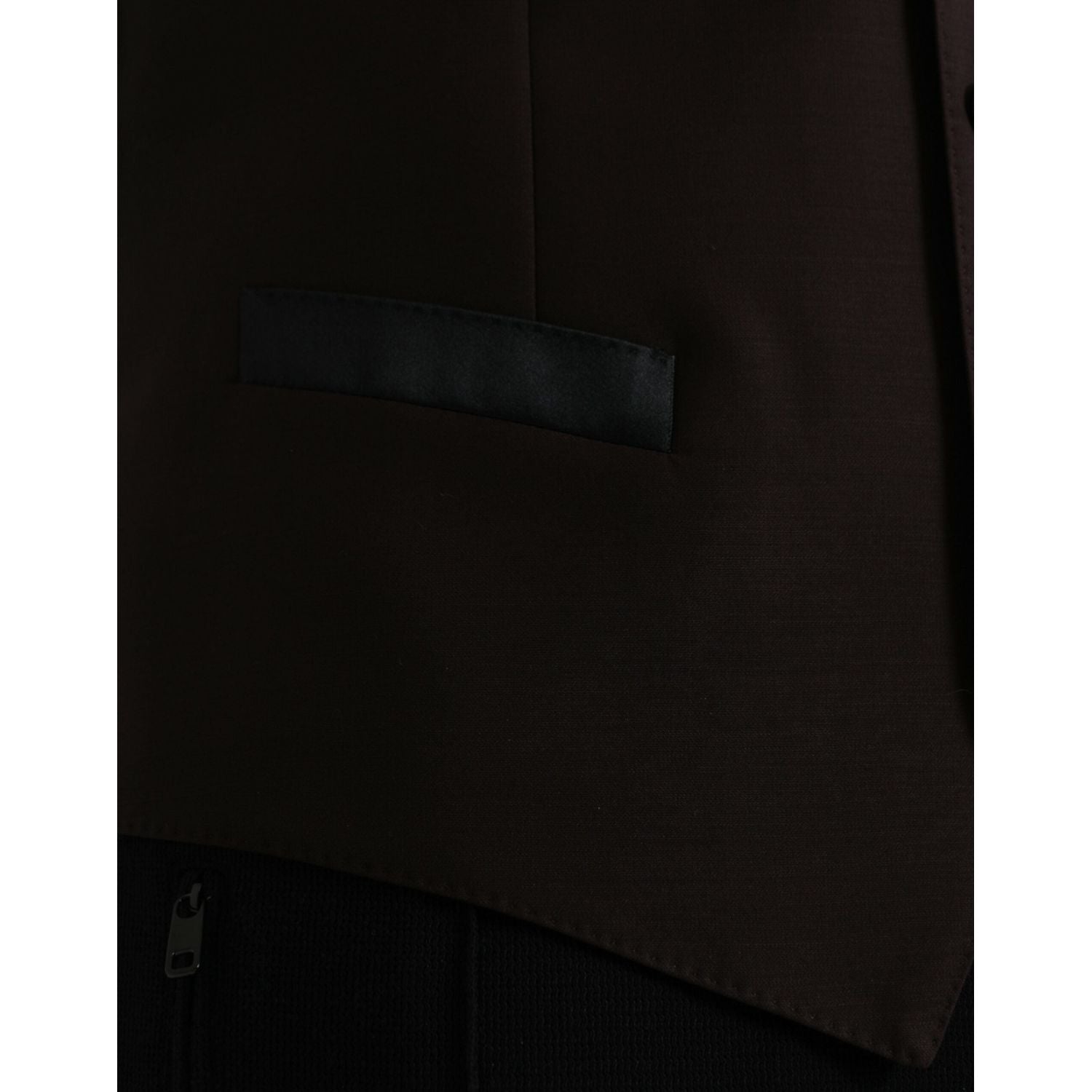 فستان وصدرية رسمية من دولتشي آند غابانا باللون البني من الصوف