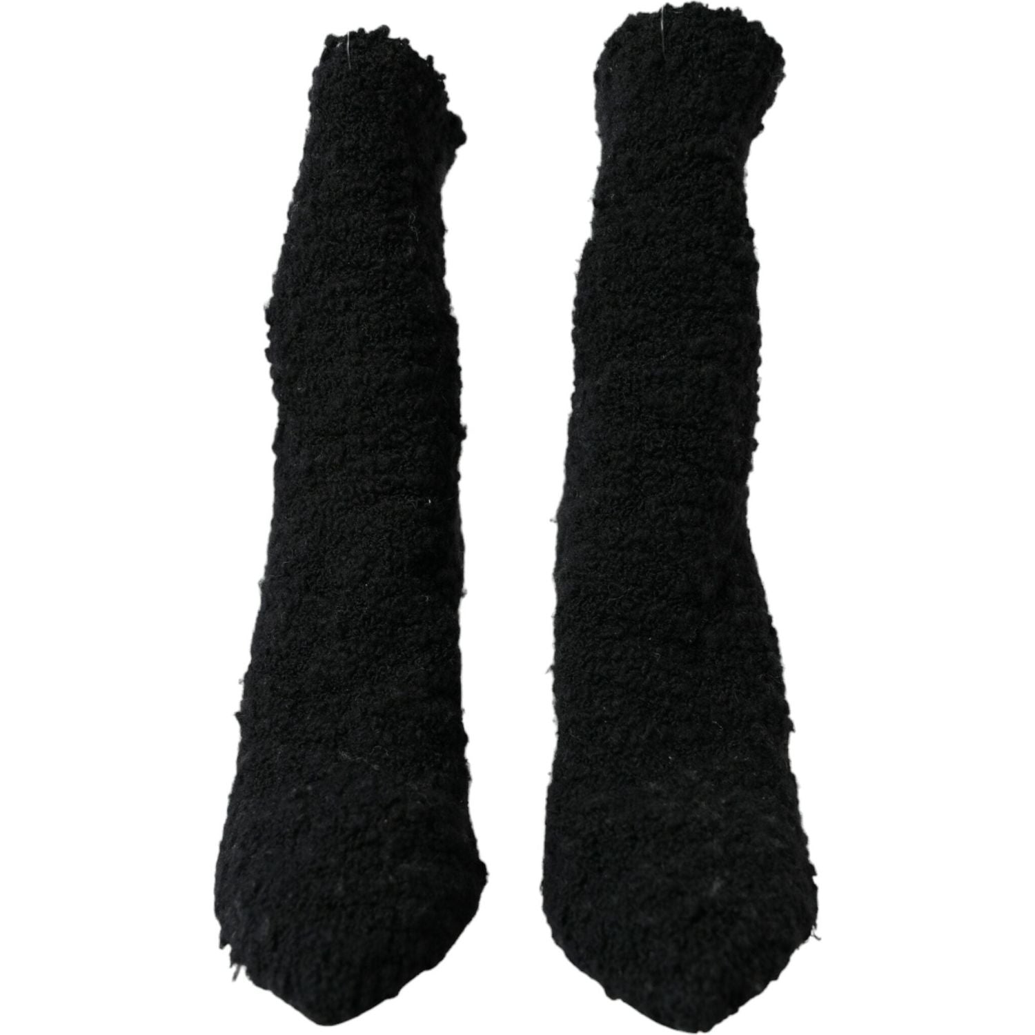 حذاء دولتشي آند غابانا أسود بكعب ستيليتو يصل إلى منتصف الساق