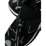 Dolce & Gabbana Black Mesh Sorrento Trekking Sneakers Shoes