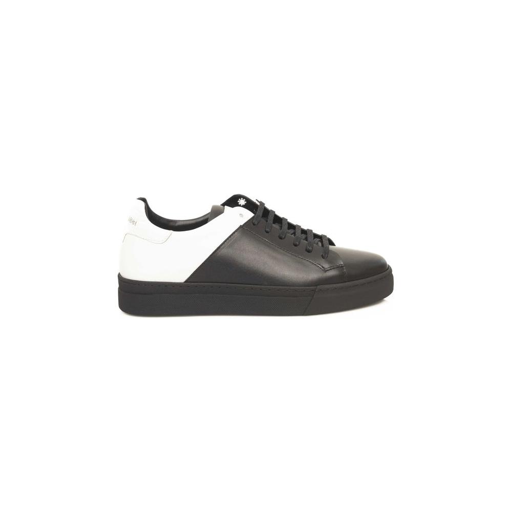 Cerruti 1881 Black Cowhide Men Sneaker