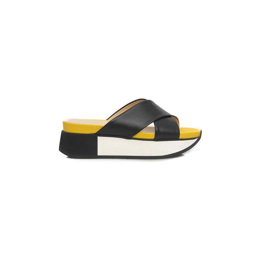 Cerruti 1881 Black Calfskin Women Sandal CE-24525-EU38/US8