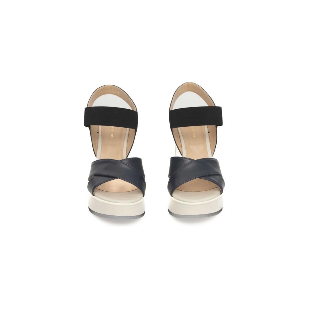 蓝色 CALF 皮革凉鞋