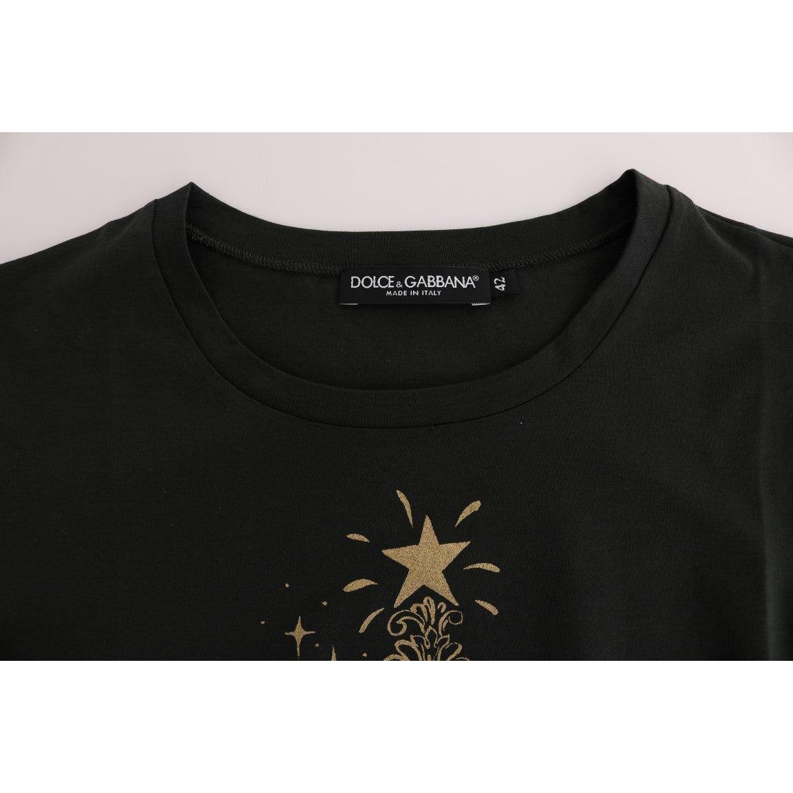 Dolce & Gabbana Green Cotton 2017 Motive T-Shirt