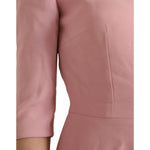 Dolce & Gabbana Pink A-line Flare Viscose Short Sleeves Dress