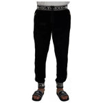 Dolce & Gabbana Black Jogger Jogging Trouser Cotton Pants