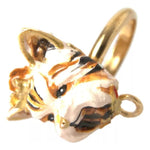Dolce & Gabbana Gold Brass Resin Beige Dog Pet Accessory Ring SMY101151-6