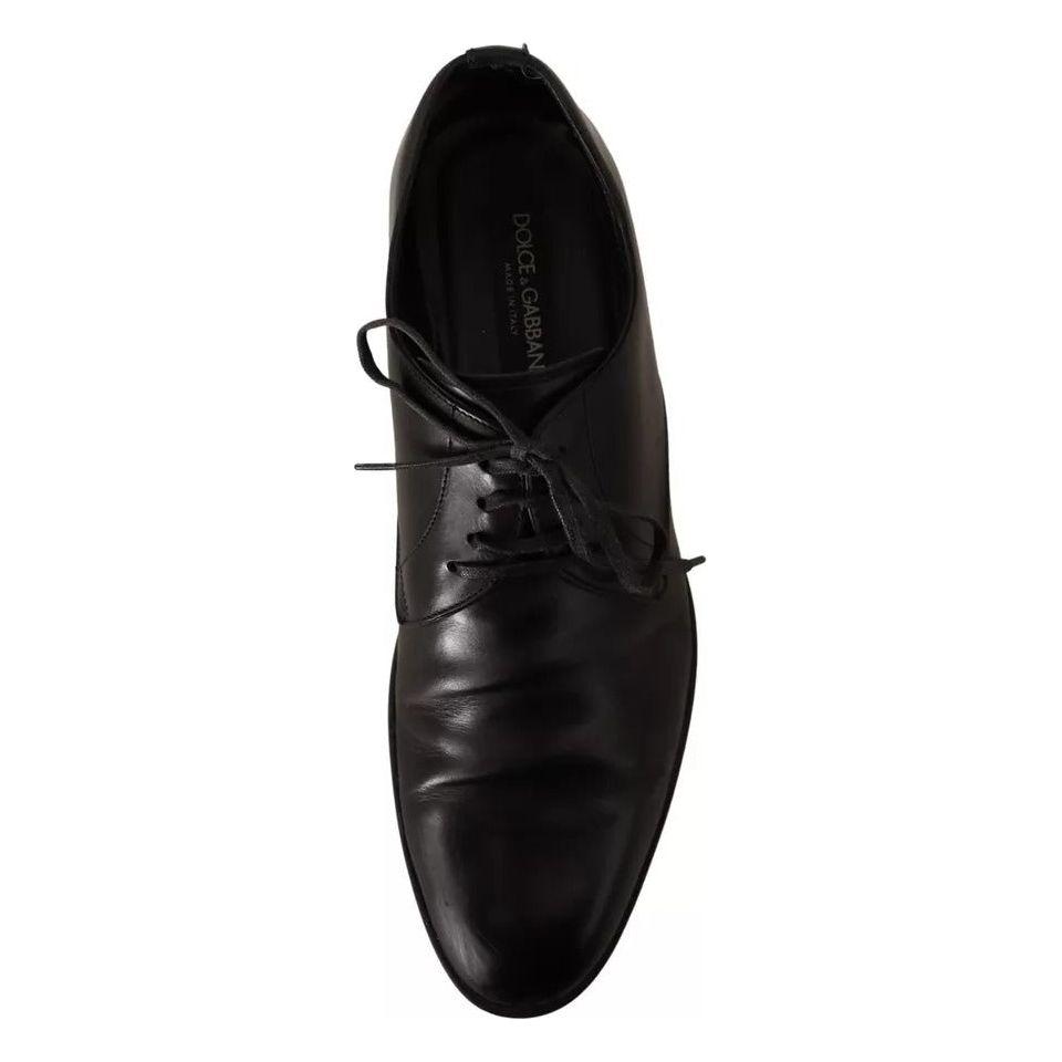 Dolce & Gabbana Black Leather Derby Dress Formal Shoes