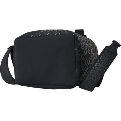 Dolce & Gabbana Black Neoprene Nylon DG Logo School Backpack Bag