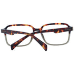 Ted Baker Brown Men Glasses Frame, full-rim acetate with tortoise pattern, size 55-17-140, includes branded case.