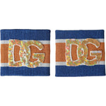 Dolce & Gabbana Multicolor Logo Sequin Viscose Wristband LB30153