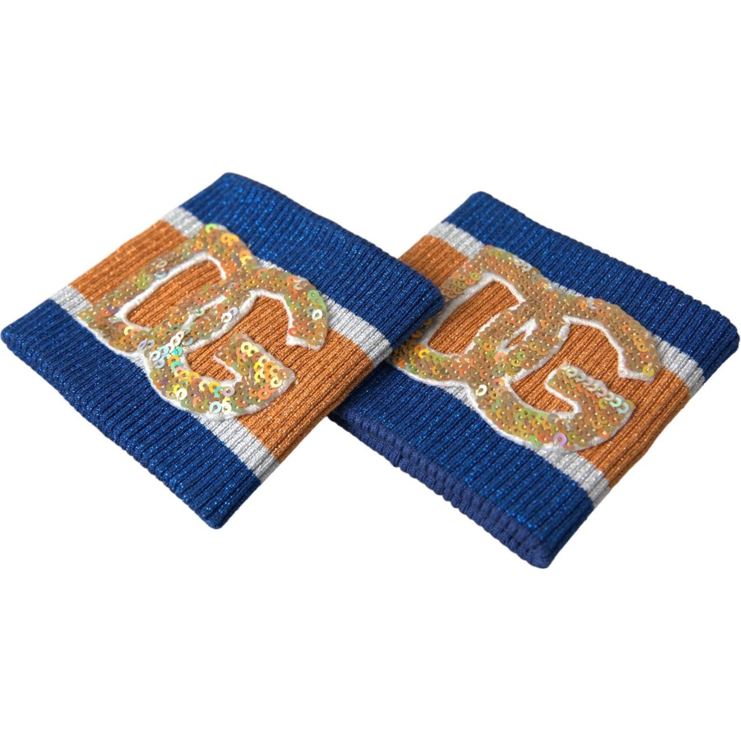 Dolce & Gabbana Multicolor Logo Sequin Viscose Wristband LB30153