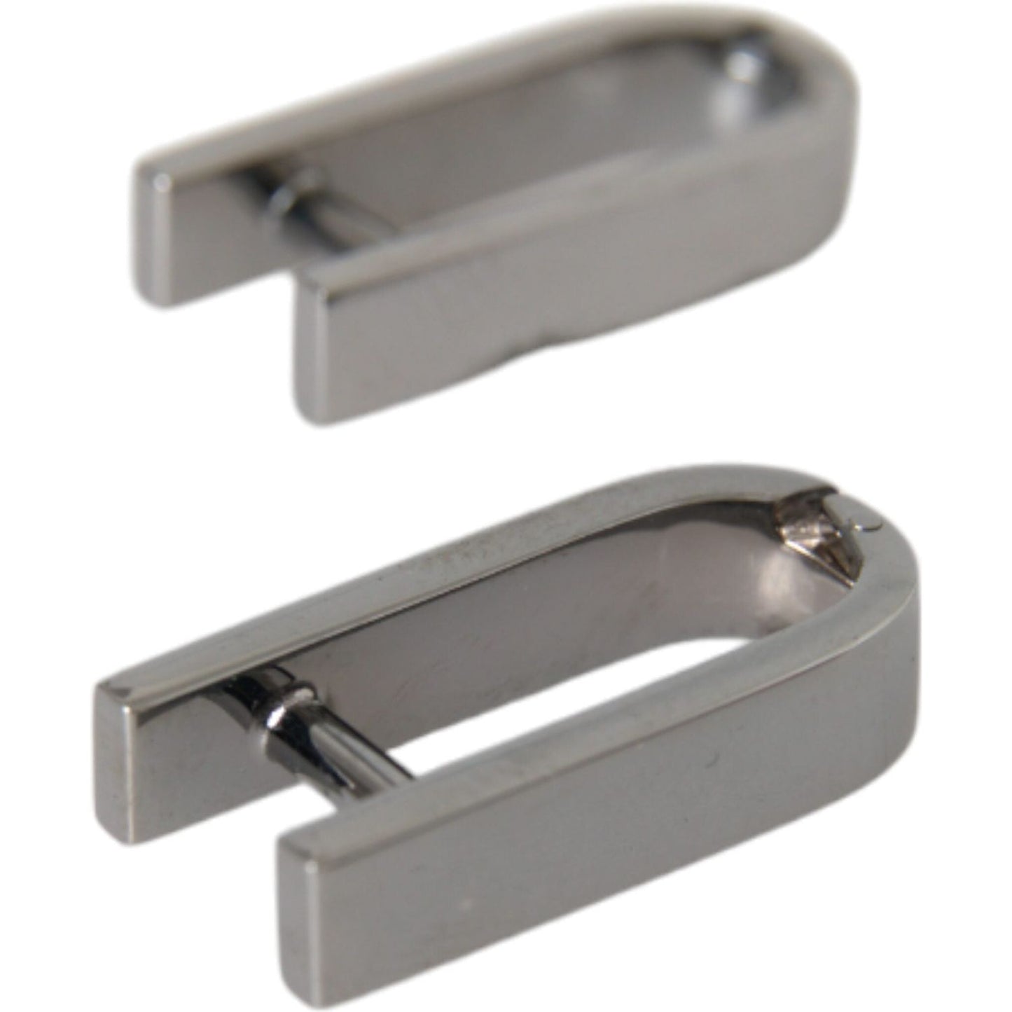 Dolce & Gabbana Silver Plated Metal Brass Pin Men Cufflinks Cufflinks