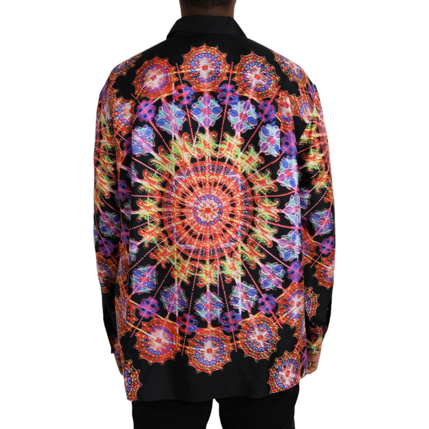 قميص رجالي كاجوال من الحرير متعدد الألوان من دولتشي آند غابانا