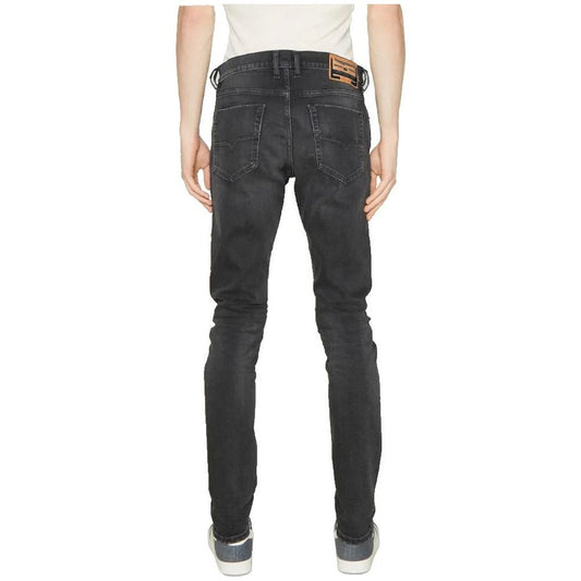Diesel Black Cotton Jeans & Pant Diesel Dark Slate Gray