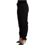 Dolce & Gabbana Black Jogger Women Polyester Pants Dolce & Gabbana Black