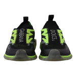 Dolce & Gabbana Black Yellow SORRENTO Sport Stretch Sneakers Shoes MV4782-40