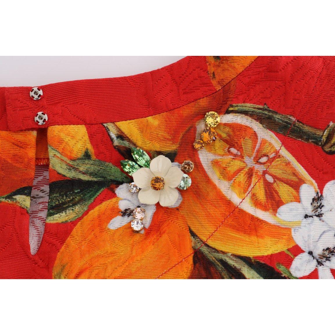 بلوزة من الكريب المزخرفة بطبعة الأزهار من دولتشي آند غابانا