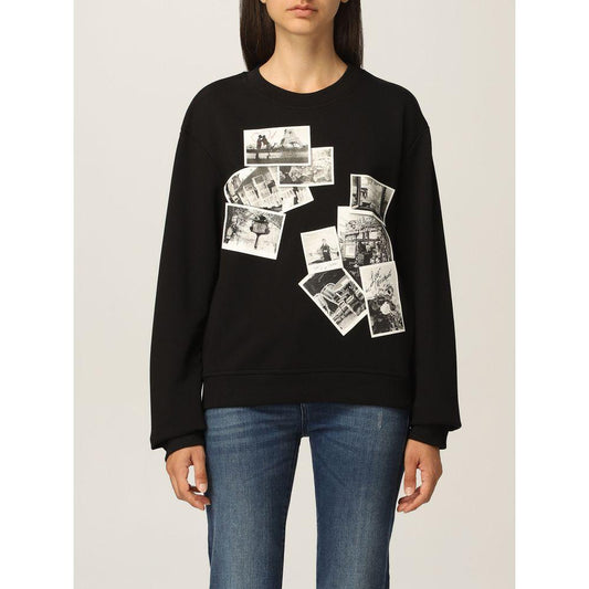 Love Moschino Black Cotton Women Sweater