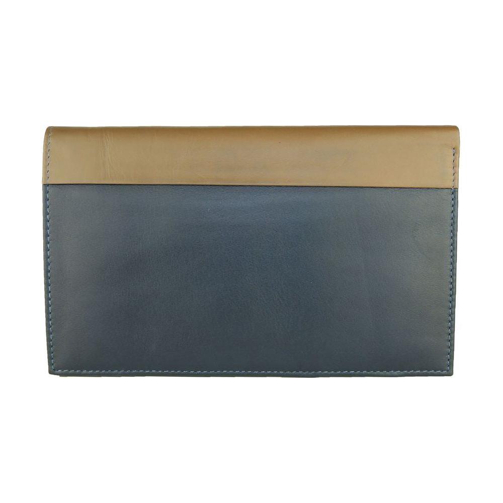 Cavalli Class Blue Leather Men Wallet MAN WALLETS