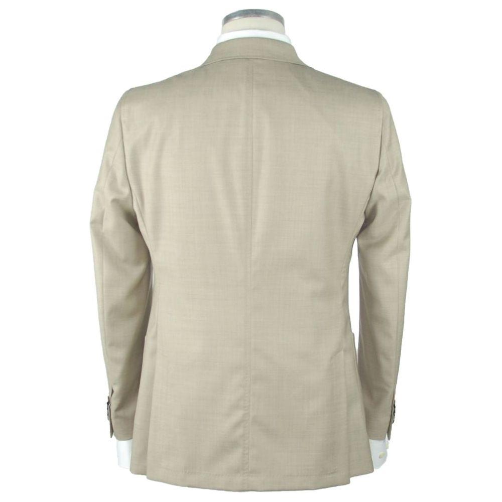Emilio Romanelli Beige Wool Men's Blazer