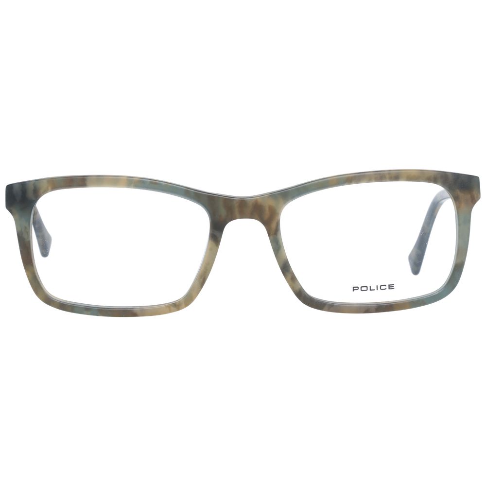Police Green Plastic Glasses (Frames)