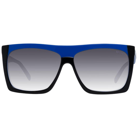 Emilio Pucci multicolor women's sunglasses with gradient grey lenses, rectangle style, plastic frame. 100% UVA & UVB protection.