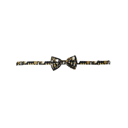 Dolce & Gabbana Black Silk Cocktail Adjustable Neck Men Bow Tie