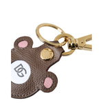 Dolce & Gabbana Multicolor Dauphine Calfskin DG Logo Keyring Keychain SMY10335