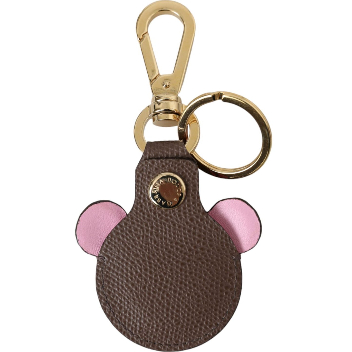 Dolce & Gabbana Multicolor Dauphine Calfskin DG Logo Keyring Keychain