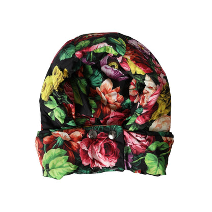 Dolce & Gabbana Hat Multicolor Floral Whole Head Wrap Hat