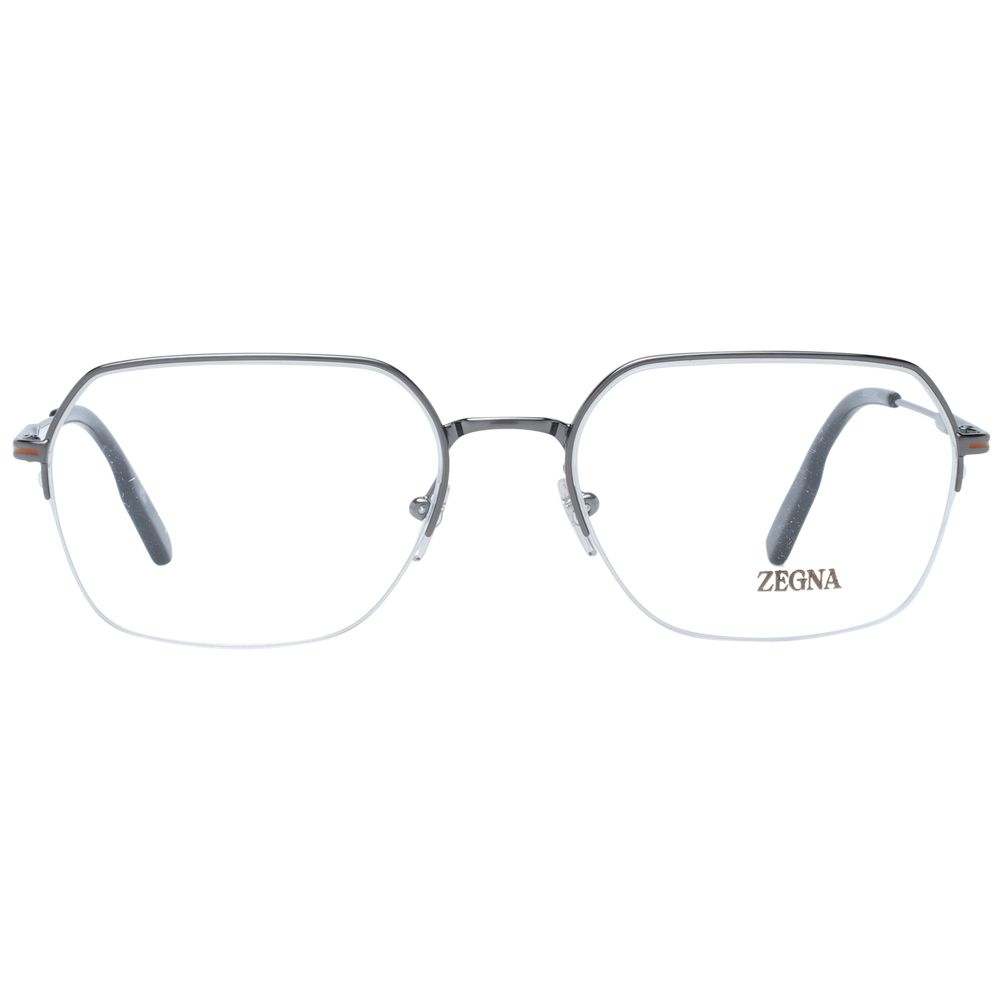 Ermenegildo Zegna Gray Men Glasses Frame