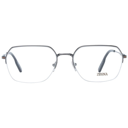 Ermenegildo Zegna Gray Men Glasses Frame