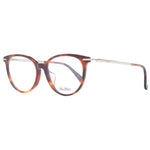 Max Mara Brown Women Glasses Frame, full-rim style with plastic frame and demo lenses, includes branded case.