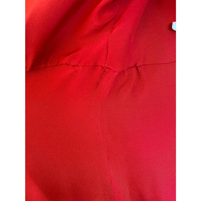 Dolce & Gabbana Red Silk Sheath A-line Knee Length Dress