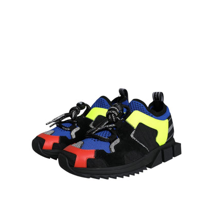 Dolce & Gabbana Multicolor Mesh Sorrento Trekking Sneakers Shoes