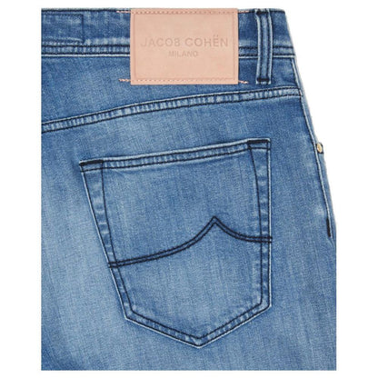 Jacob Cohen Blue Cotton Men Jeans