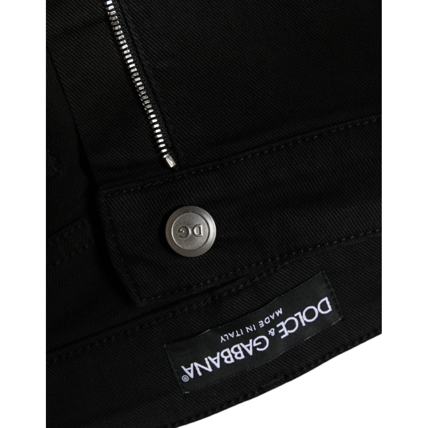 Dolce & Gabbana Black Cotton Stretch Skinny Denim Jeans