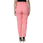 Dolce & Gabbana Rose Pink Polyester High Waist Tapered Pants PAN75517-44