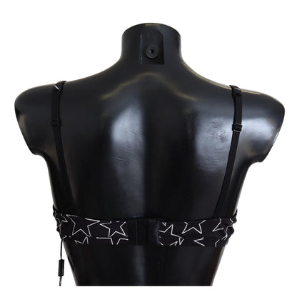 Dolce & Gabbana Black Millennials Star Non Wire Cotton Bra Underwear