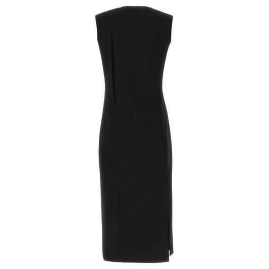 Versace Black Viscose Women Dress VE-13924-IT40|S