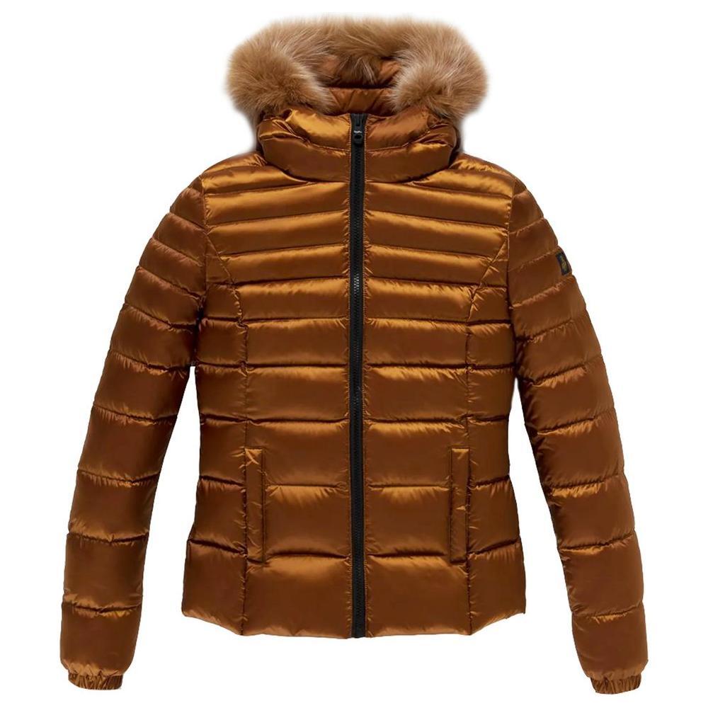 Refrigiwear Orange Nylon Women Jacket RE-14052-XS