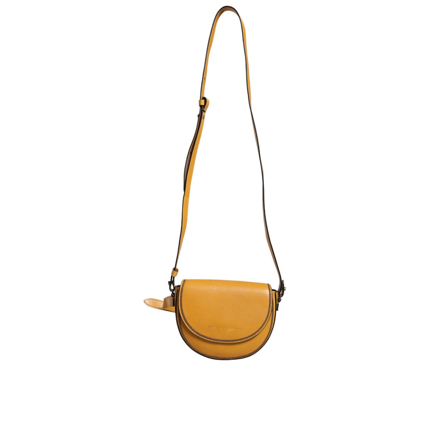 Brunello Cucinelli Light Brown Leather Logo Waist Strap Sling Bag