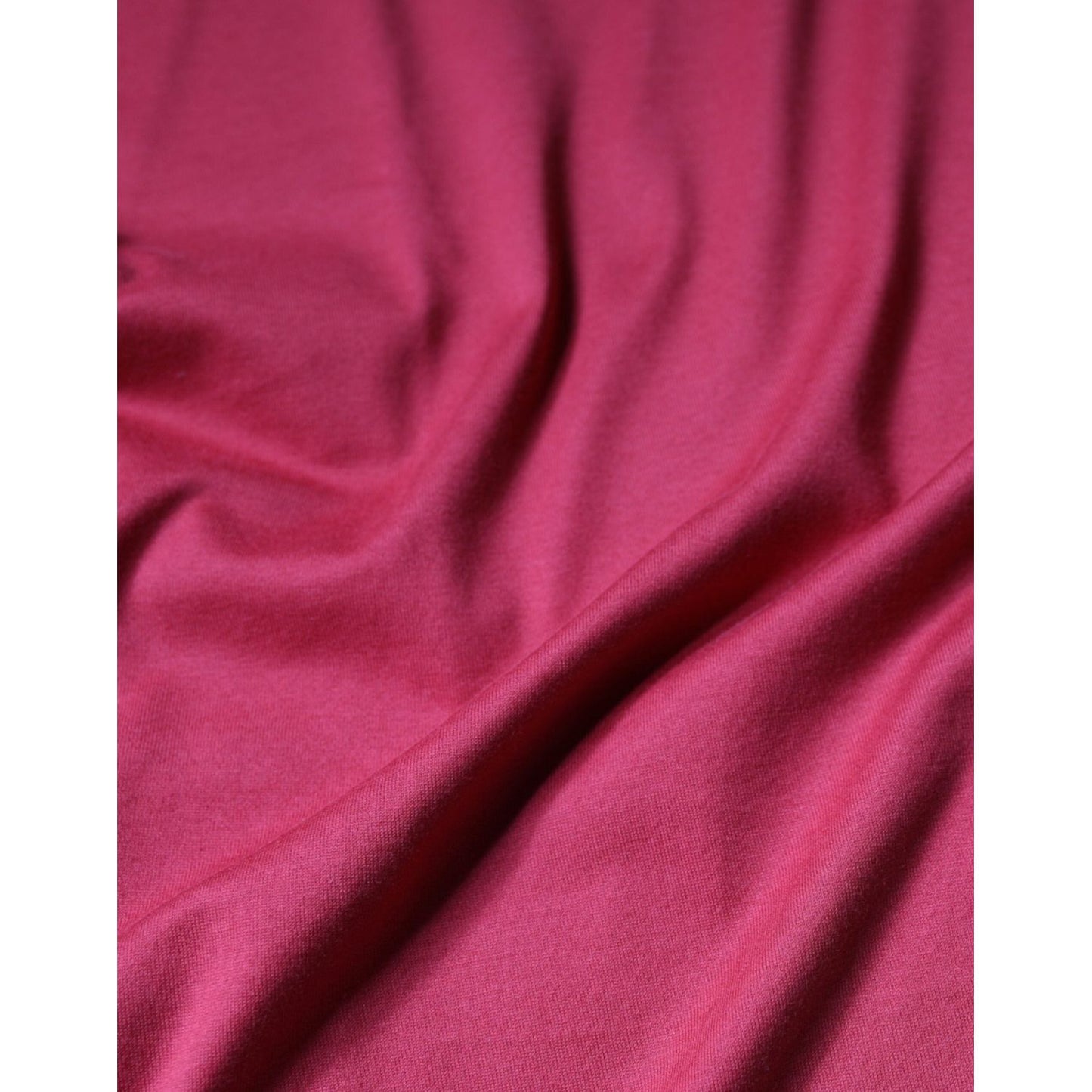 Dolce & Gabbana Red Cotton DG Logo Print Crew Neck T-shirt