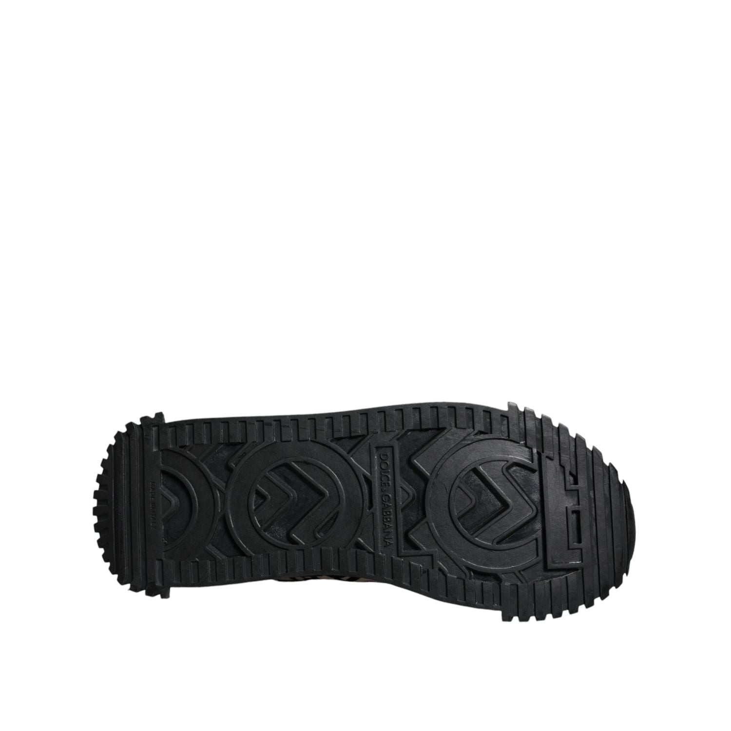 Dolce & Gabbana Black Logo Lace Up Low Top NS1 Sneakers Shoes