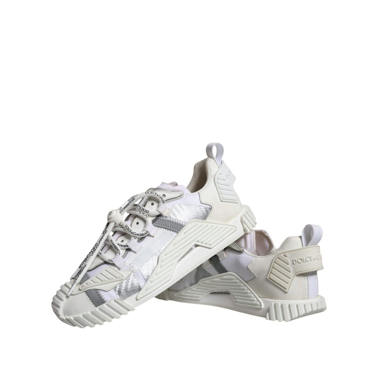 Dolce & Gabbana White Lace Up Low Top NS1 Sneakers Shoes