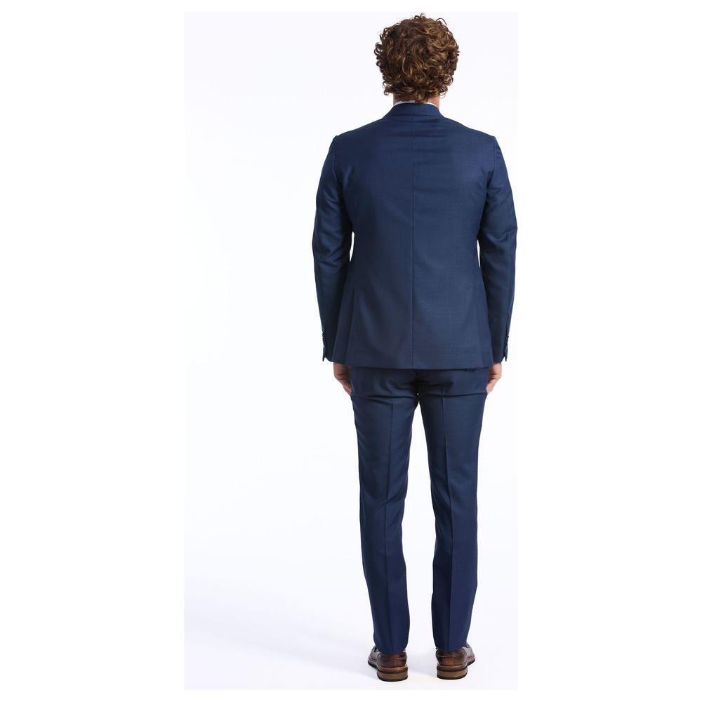 Baldinini Trend Blue Wool Suits & Blazer