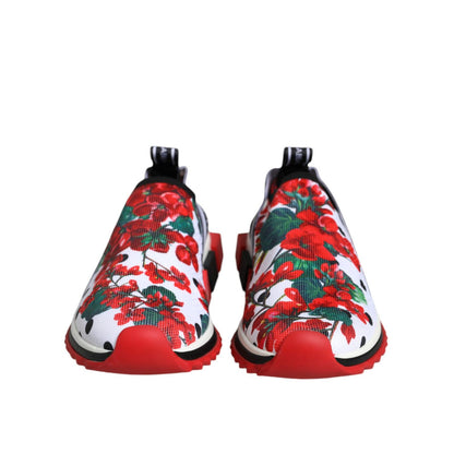 Dolce & Gabbana Multicolor Geranium Sorrento Sneakers Shoes