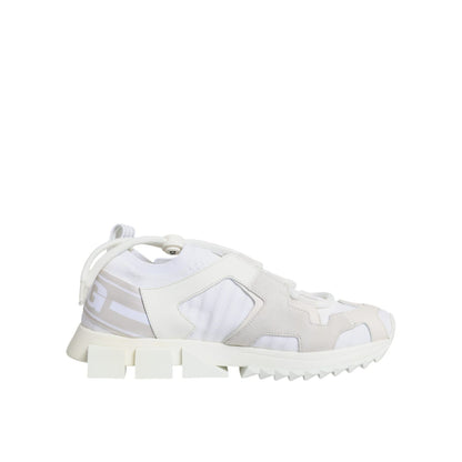 Dolce & Gabbana White Mesh Sorrento Trekking Sneakers Shoes